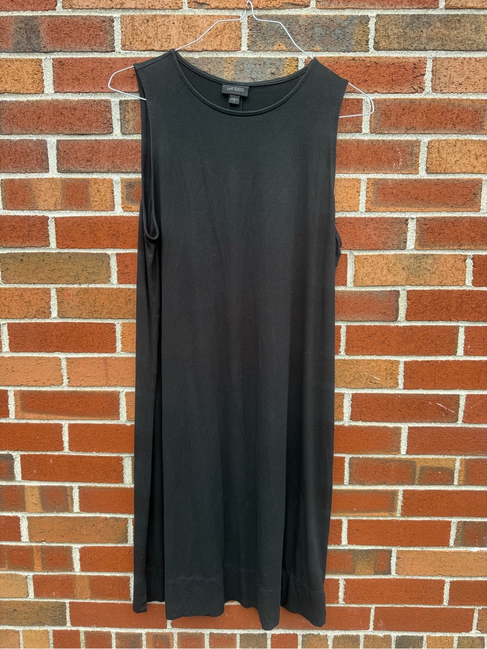 J. Jill Wearever Collection Black Sleeveless Midi Dress Size M